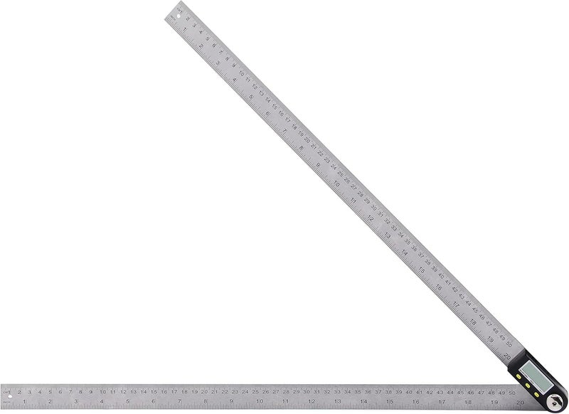 Yangoutool Store Digital Angle Ruler 20inches/500mm Stainless Steel Digital Angle Finder and Protractor Large Gauge Precision Measuring Tool for Woodworking Metalworking and Construction - Image 1